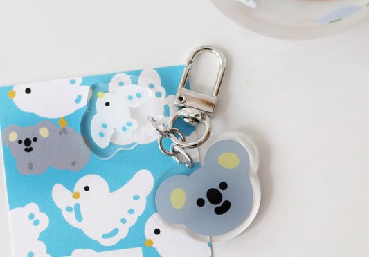 Kala Koala in Spring Keychain