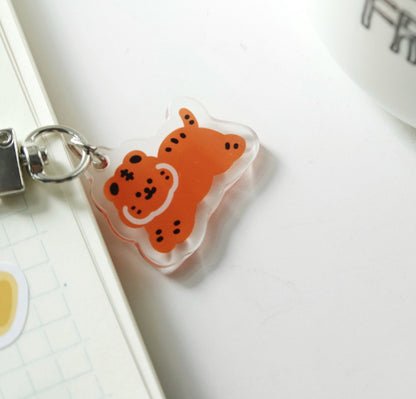 Smile Tiger Keychain
