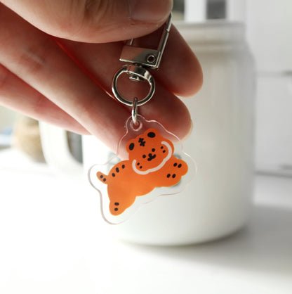 Smile Tiger Keychain