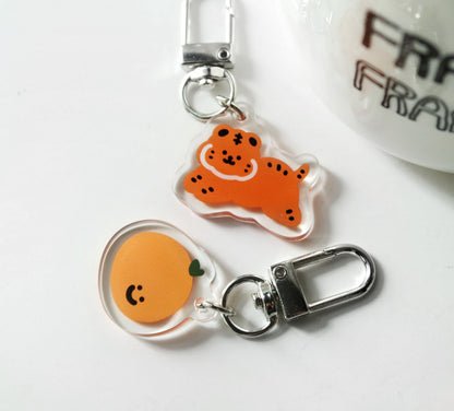 Smile Tiger Keychain