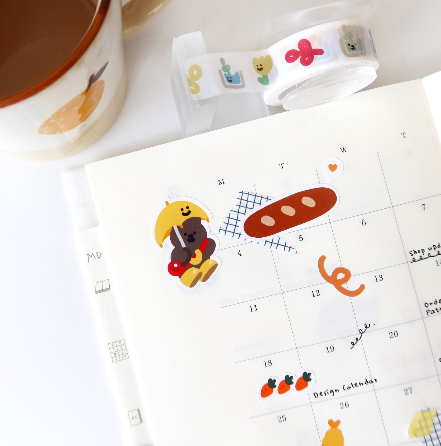 MoMo Rabbit in Spring Glossy Sticker Sheet